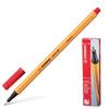 Ручка капиллярная STABILO "Point", КРАСНАЯ, корпус оранжевый, толщина письма 0,4 мм, 88/40