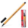 Ручка капиллярная STABILO "Point", ЧЕРНАЯ, корпус оранжевый, линия письма 0,4 мм, 88/46
