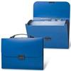 Портфель пластиковый BRAUBERG "Energy", А4 (330х256х32 мм), 6 отделений, индексные ярлыки, синий, 222572