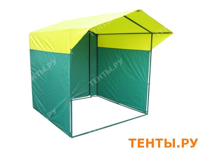 Палатка торговая, разборная «Домик» 2,5 х 2,5 желто-зеленая, каркас из трубы Ø 40 мм Палатка торговая, разборная «Домик» 2,5 х 2,5 желто-зеленая, каркас из трубы Ø 40 мм