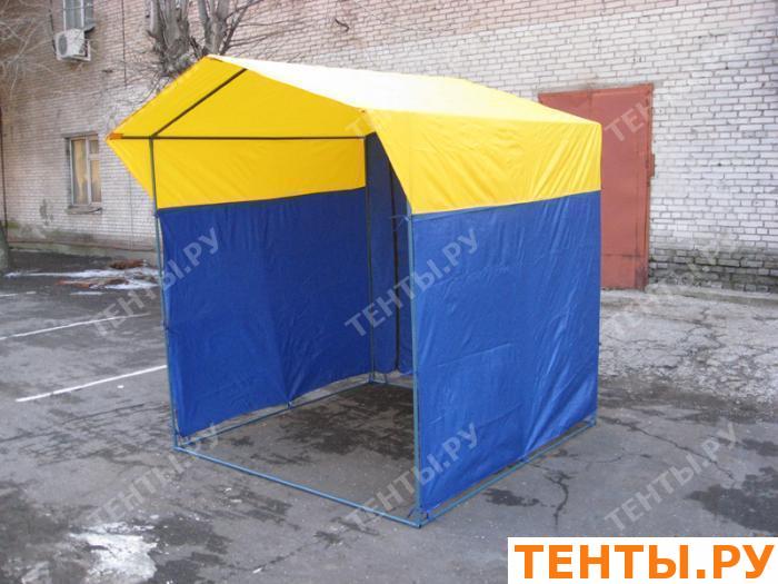 Тент для палатки «Домик» 2,0 x 3,0 из оцинкованной трубы Д 25мм желто ...