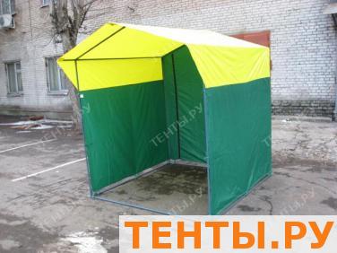 Палатка торговая, разборная «Домик» 1,9 x 1,9 желто-зеленая
