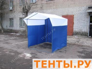 Палатка торговая, разборная «Домик» 1,5 x 1,5 бело-синяя