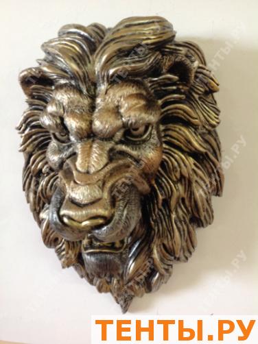 Голова льва бронза, навесной декор