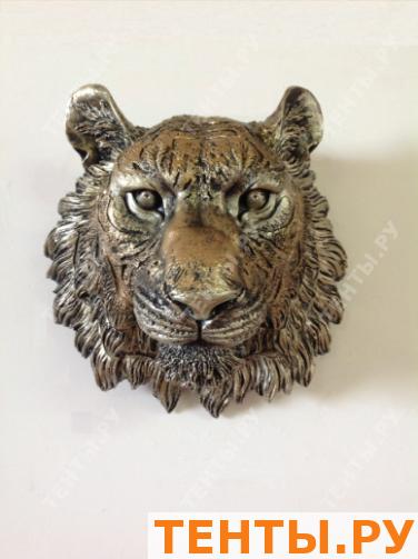 Голова тигра бронза, навесной декор